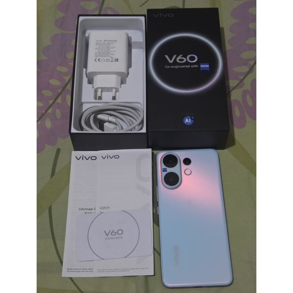 Jual hp bekas review Vivo V60 5G likenew mulus istimewa