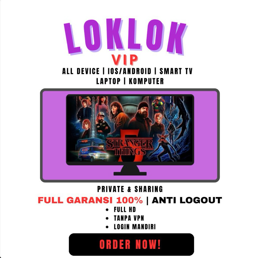 LOKLOK PREMIUM PRIVATE BASIC STANDAR 1MONTH FULL GARANSI