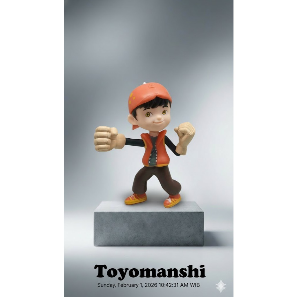 Mainan Action Figure Boboiboy Tanah PVC 12cm