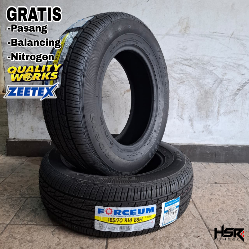 BAN MOBIL 185 70 R14 FORCEUM TRIDEKA - BAN STANDAR AVANZA XENIA 185/70 R14 TUBLLES