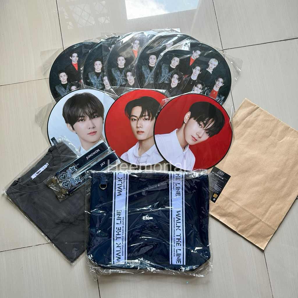 READY STOCK ENHYPEN JUNGWON HEESEUNG JAY JAKE SUNGHOON SUNOO NI-KI T SHIRT FATE+ WALK THE LINE FINAL