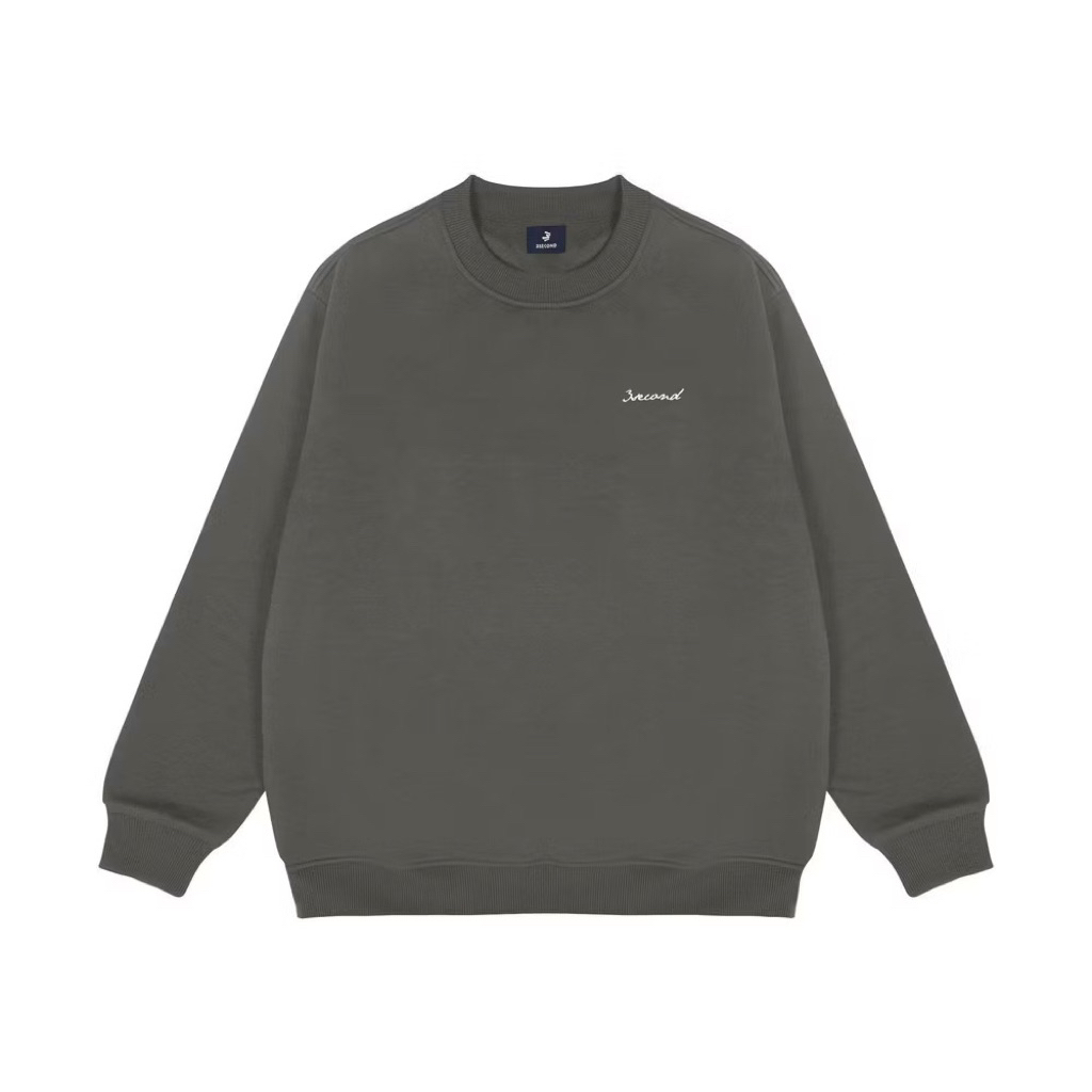 (NEW) 3Second Sweater Pria Crewneck Grey XL