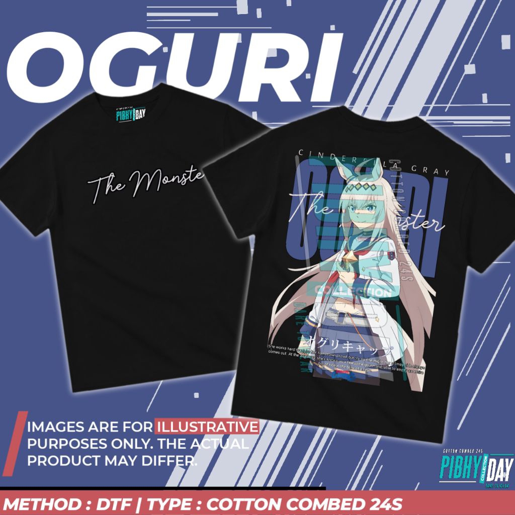 T-Shirt Kaos Baju Game Oguri Cap Umamusume: Cinderella Grey V1-V2