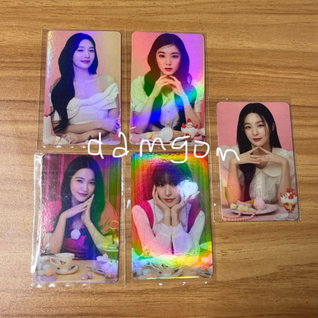 PHOTOCARD RED VELVET X AZARINE IRENE SEULGI JOY WENDY YERI HOLOGRAM GLOSSY