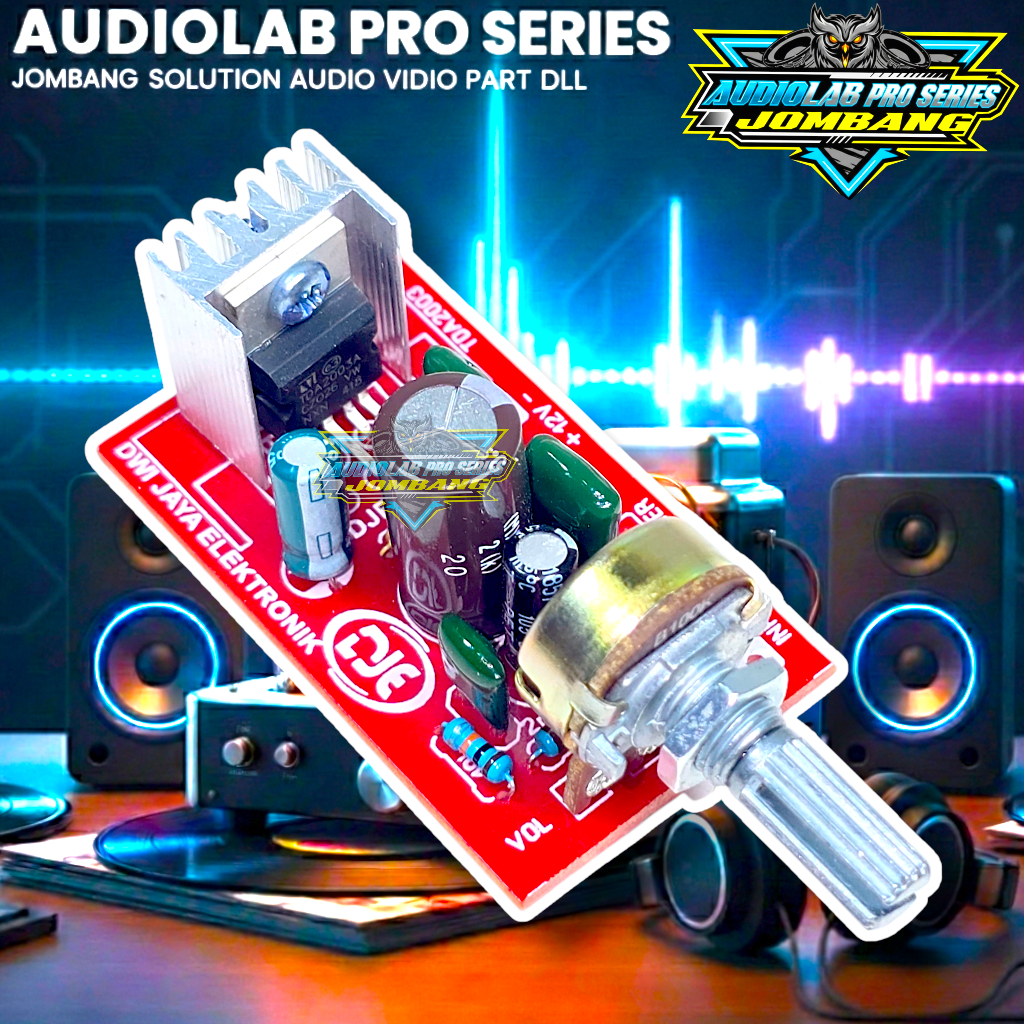 Kit Power Amplifier Mini TDA 2003 Mono 12V DC DJE PRO SERIES