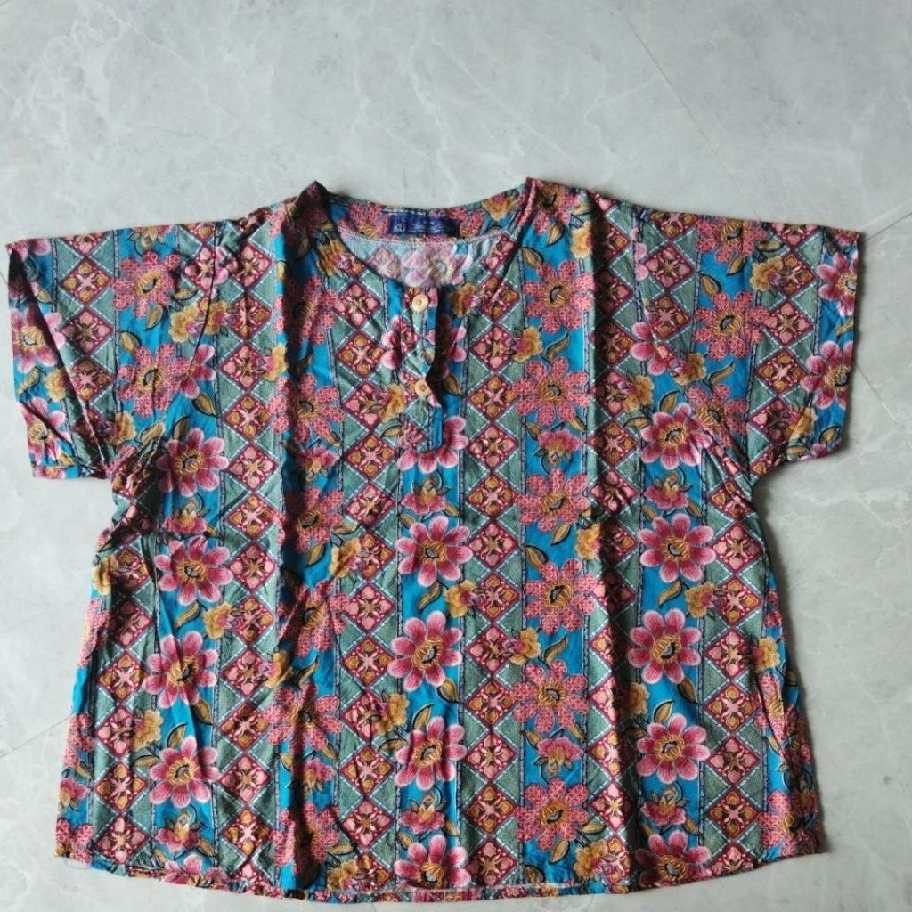 atasan batik wanita kencana ungu PL
