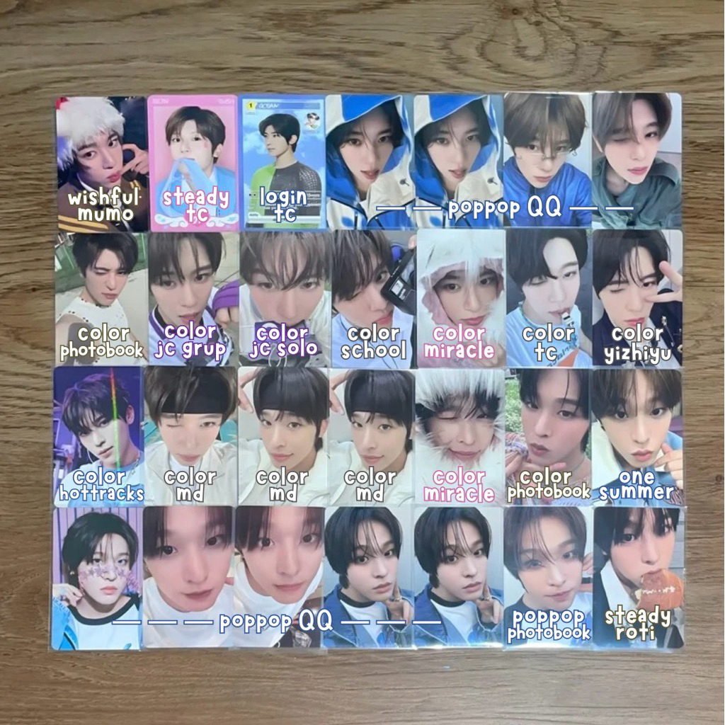 fashion photocard pc nct wish oh sion maeda riku official wishful mumo login steady tc poppop QQ col