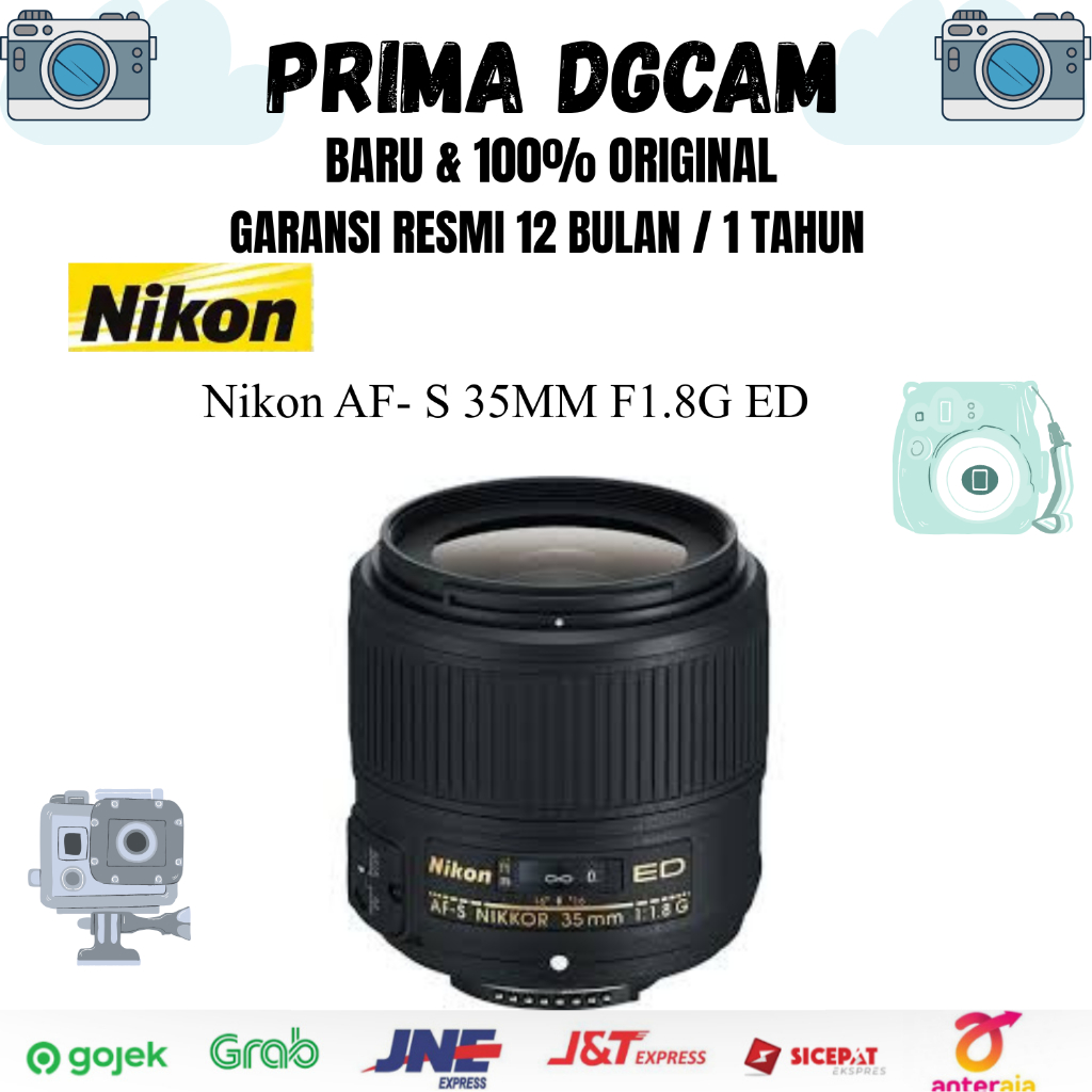 Nikon AF-S NIKKOR 35mm f/1.8G ED | Original Baru | Garansi Resmi