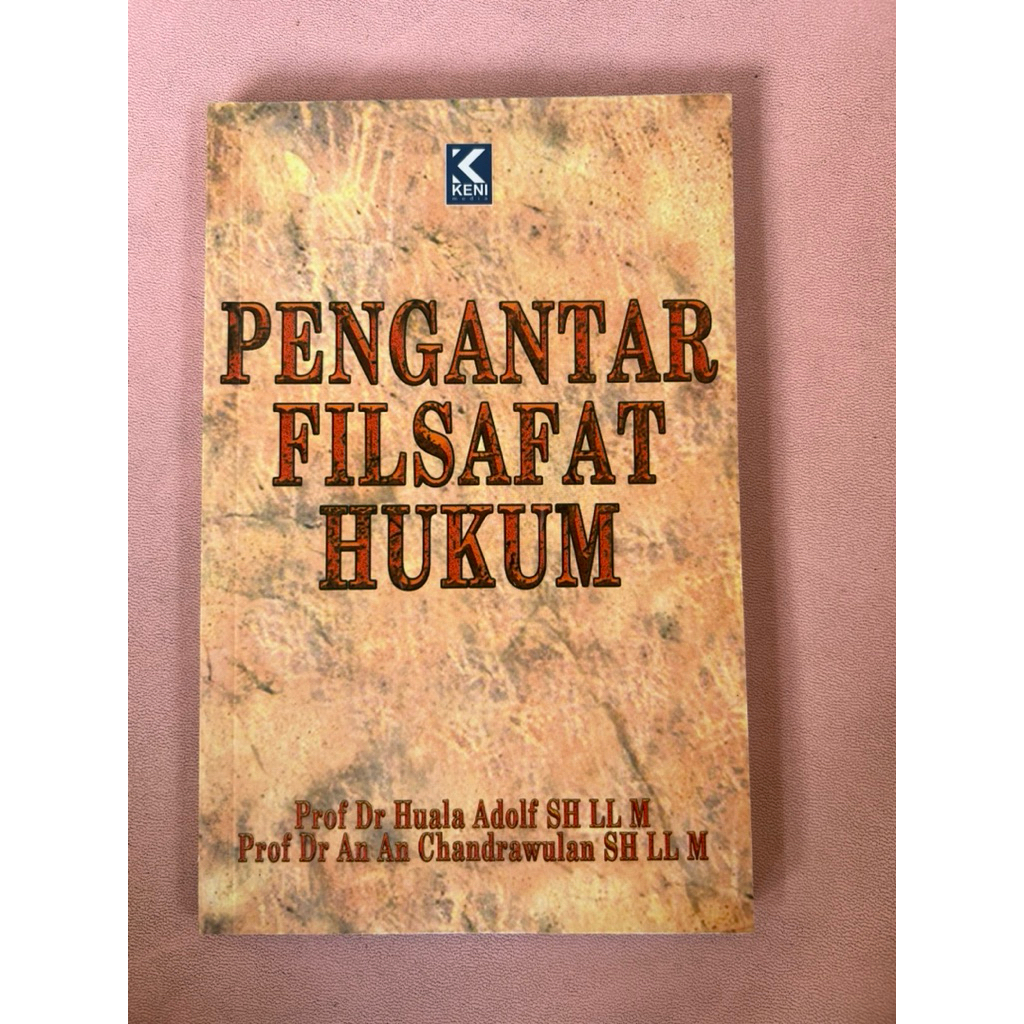 (Original) Buku pengantar filsafat hukum