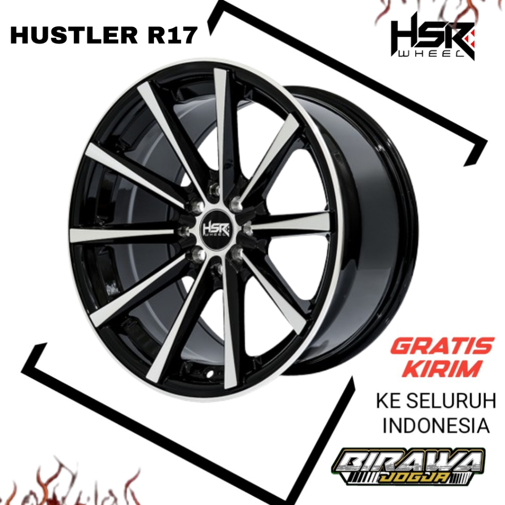 Velg Mobil HSR Hustler Ring 17 Buat Jazz Livina Yaris Avanza Raize Pelek Hustler