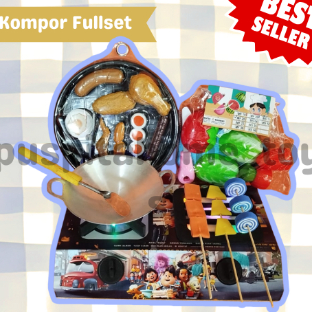 Mainan Kompor Karakter Jumbo – Mainan Masak Masakan Anak Perempuan Lucu |Mainan Masak Masakan Kompor