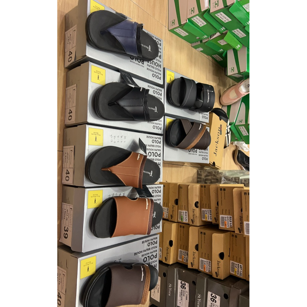 SANDAL LAKI MERK POLO ORIGINAL