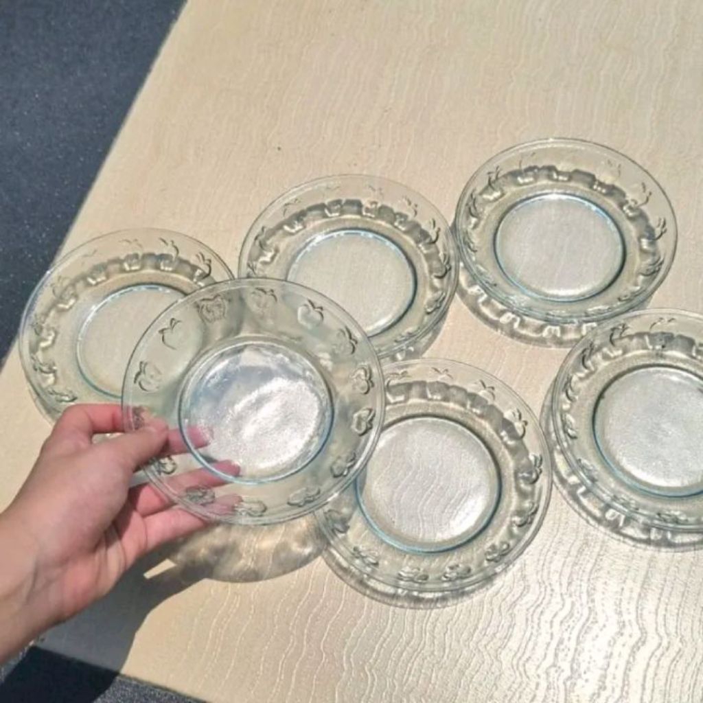 6pcs | Lepek kopi | lepek kaca apel