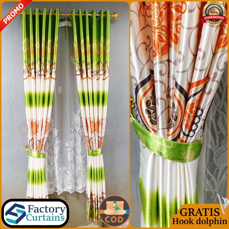 Gorden Jendela Minimalis Panjang Ruang Tamu Mewah Elegan Blackout Import Premium Original