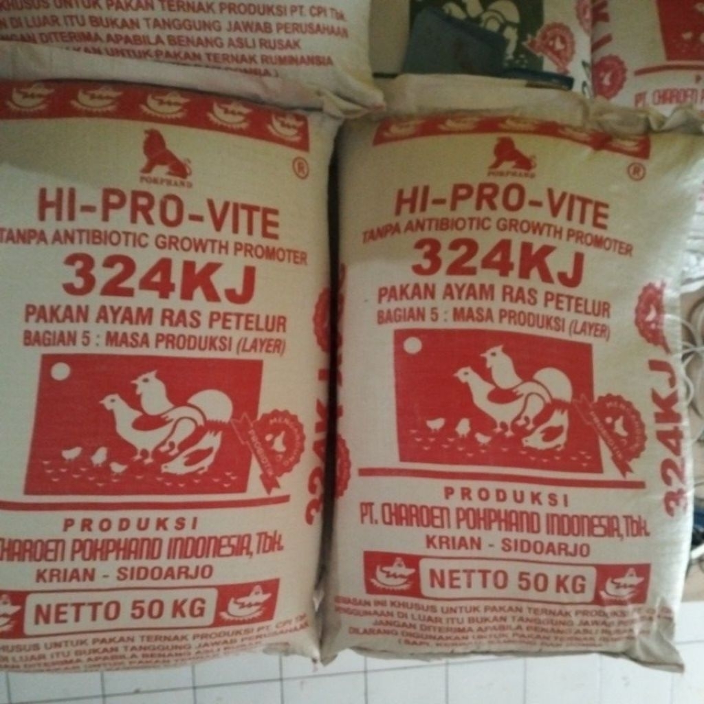 324Kj Pakan Ayam Ras Petelur Charoen Pokphand Original