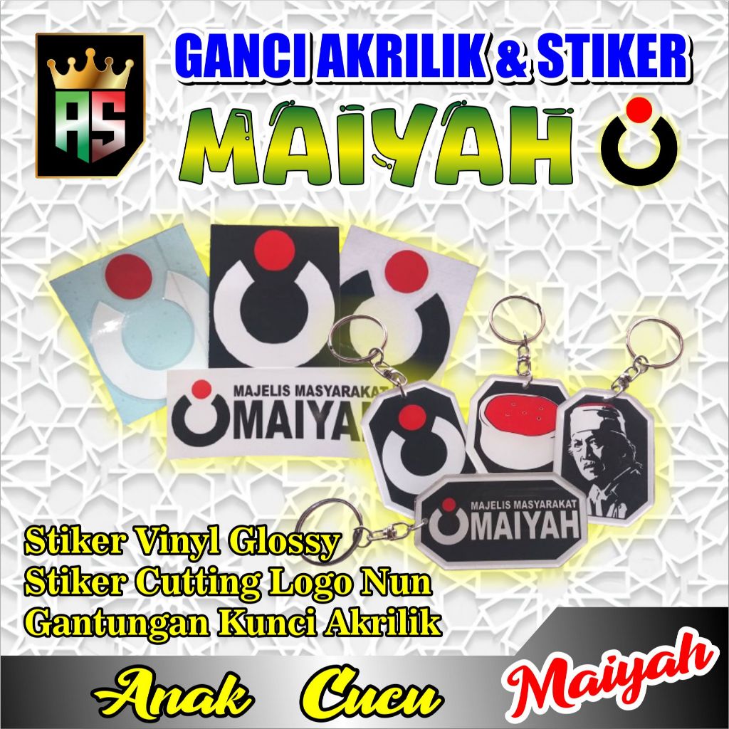 Gantungan Kunci & Stiker Maiyah Cak Nun Sinau Bareng