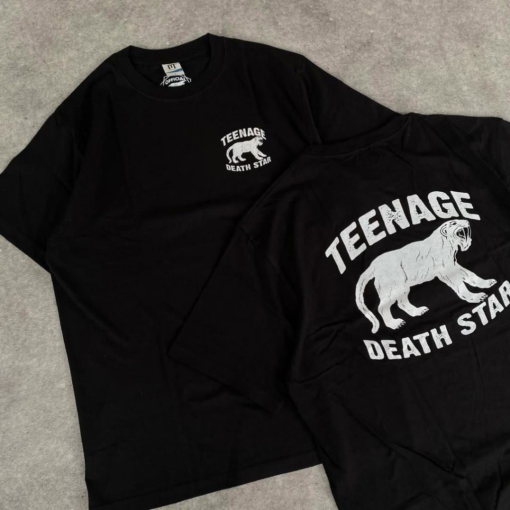 Teenage Death Star | TDS | Official Merchandise | 100% Original | Logo | Black | Tshirt Kaos Band