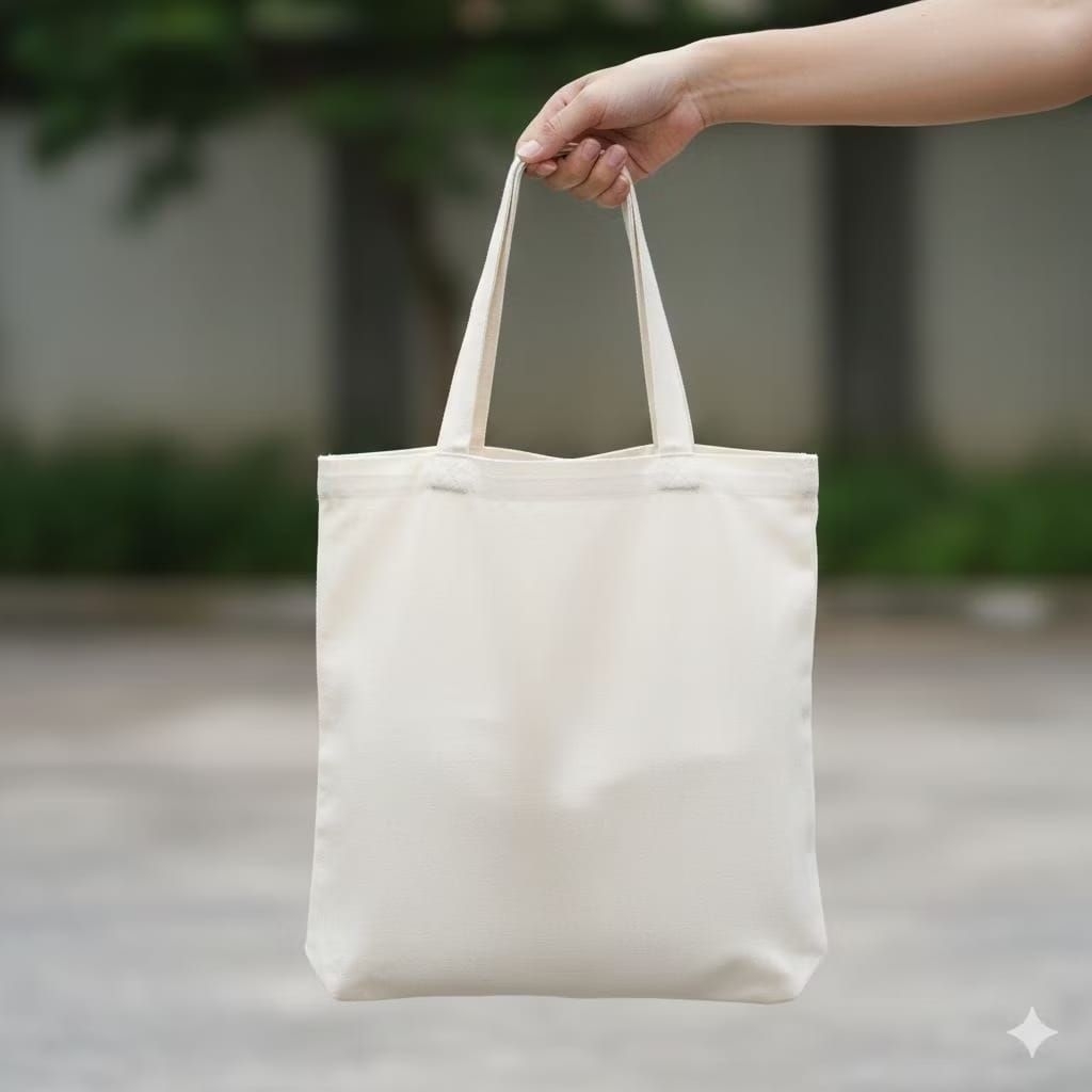 Tote Bag Putih Polos / ToteBag Putih Polos Premium / Totebag Putih Polos Bahan Blacu Premium Dan Ber