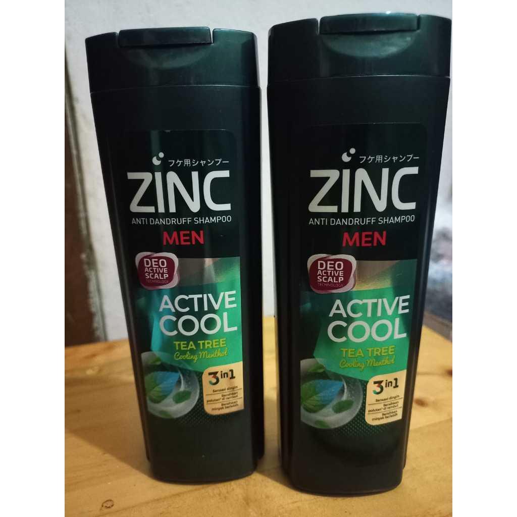 ZINC Shampo Active Cool Emeron Black Shine 170ml sampo