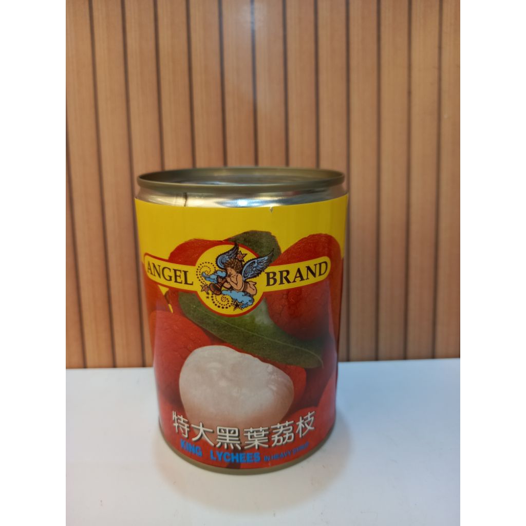 Angel brand leci buah kaleng