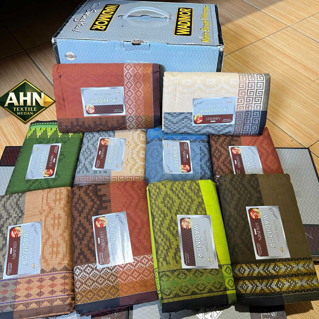 [ 1 DUS isi 10Pcs ] Sarung Tenun Wadimor Strimin Premium