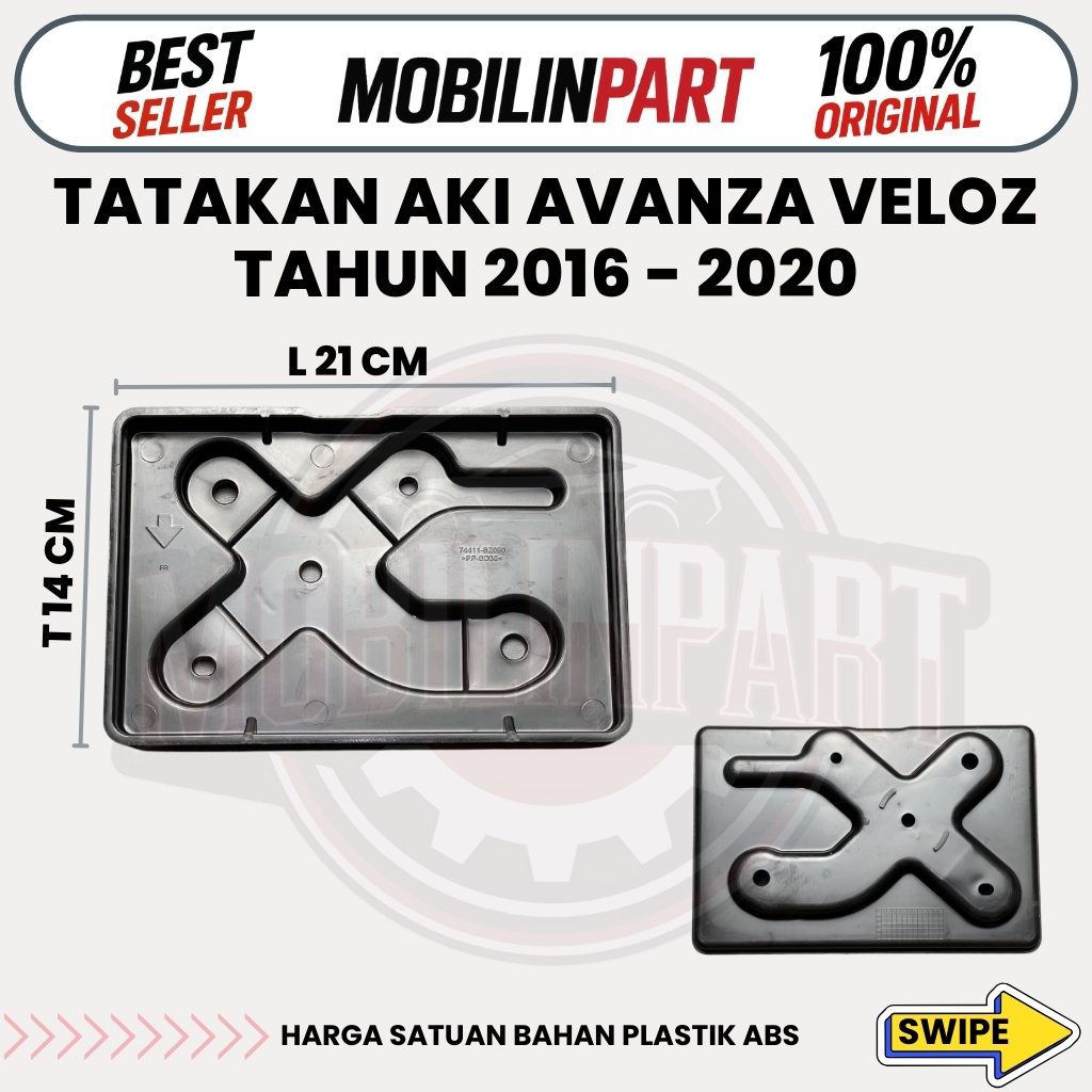 Tatakan Aki Accu Avanza Veloz 2016 - 2020 Plastik ABS