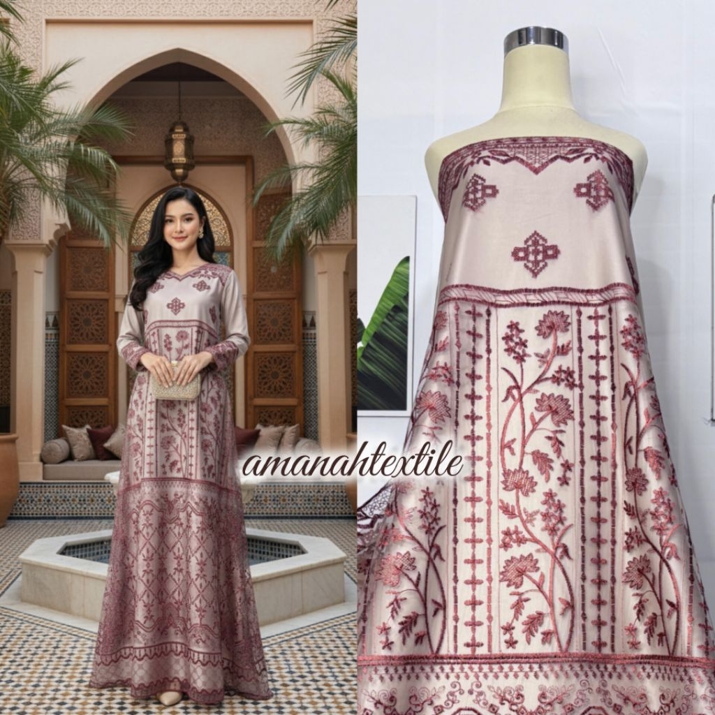 Tile Etnik Sapto / Sapto Dasar Skin / Tulle Sapto / Bahan Kebaya