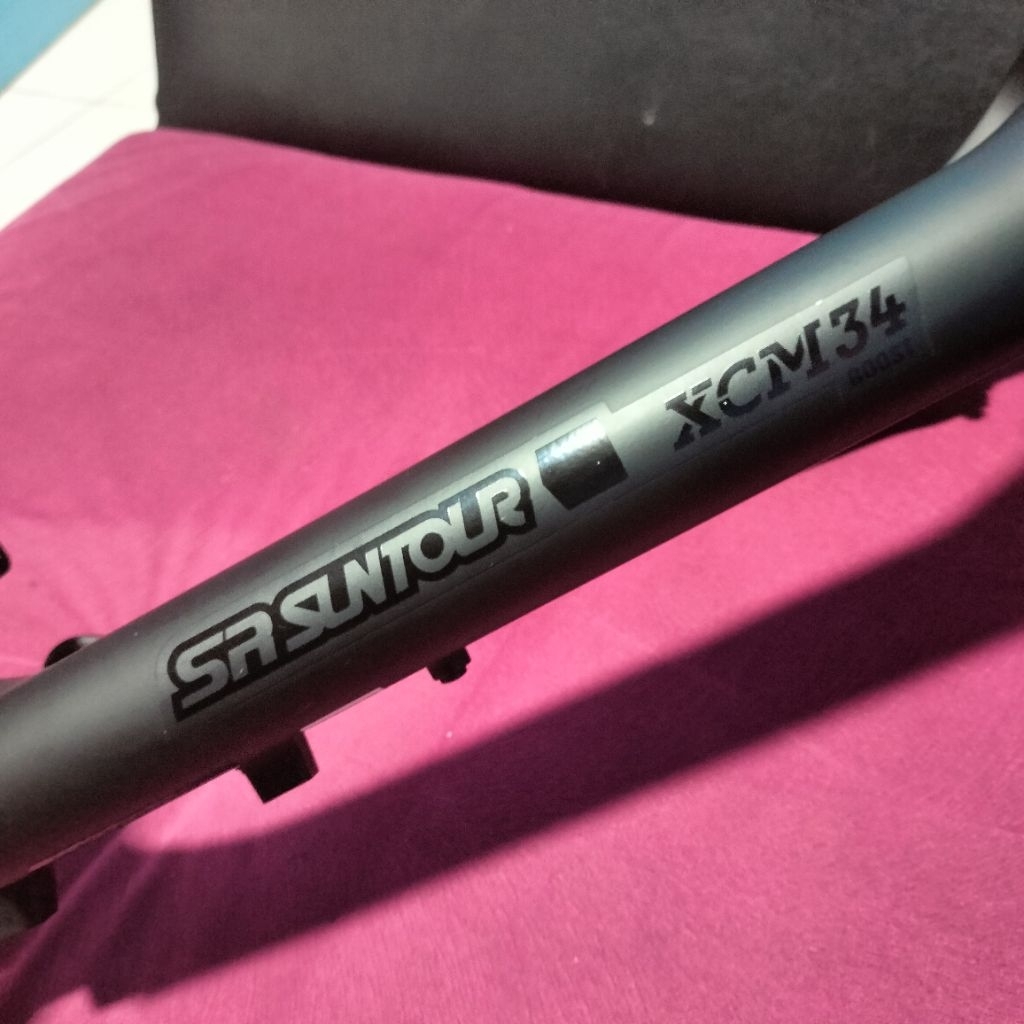 Fork MTB Suntour XCM34 27.5 Suspensi Sepeda Tapered TA Boost