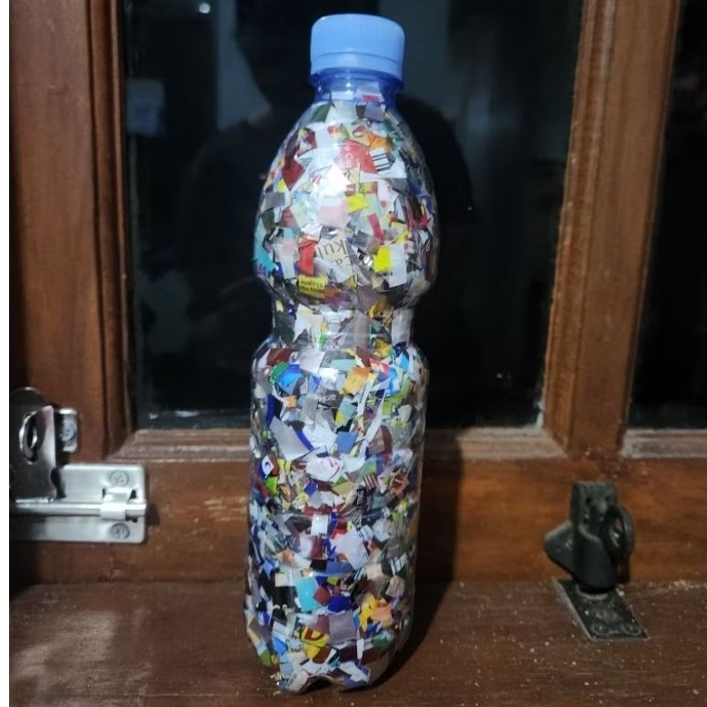 Ecobrick Ramah Lingkungan Botol Plastik 600ml Isi Padat