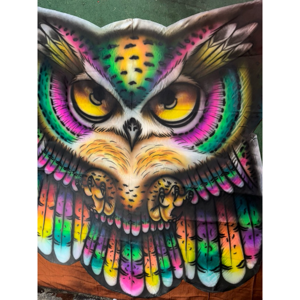 Kain Layangan Celepuk Airbrush A uk 150x175cm