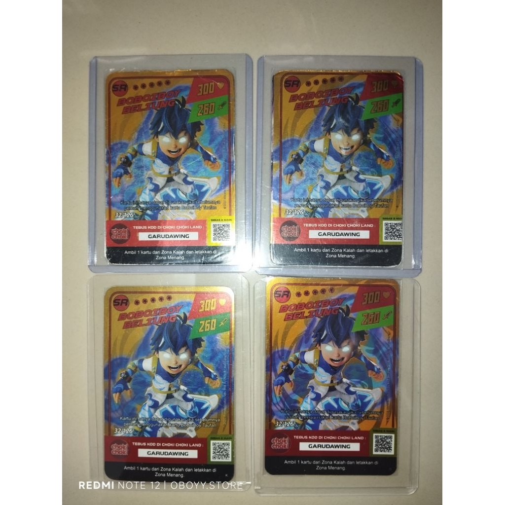 Kartu Choki Choki SR BoBoiBoy Beliung Original | Monsta Galaxy Card x Choki Choki | Kartu Koleksi