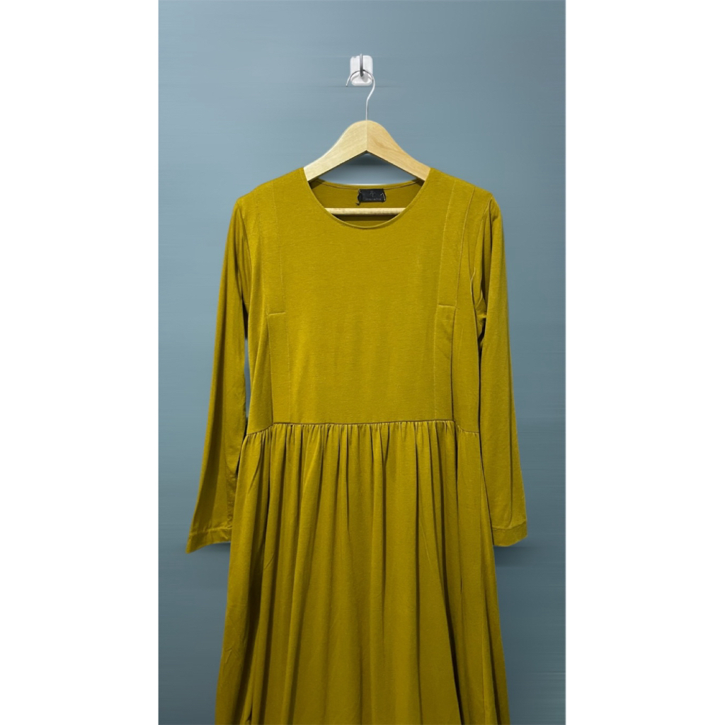 (Preloved) DY010 Mustard abaya