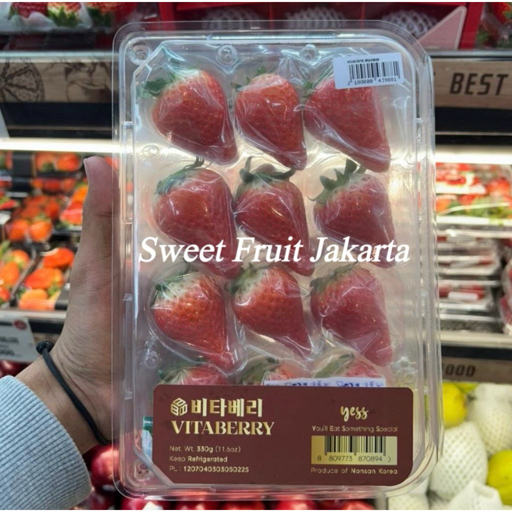Strawberry Korea Manis 330grm / Strawberry Vitaberry Fresh