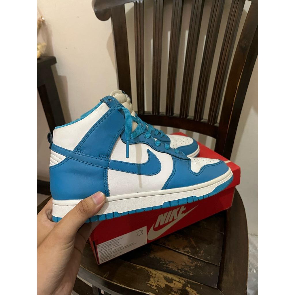 nike dunk high retro laser blue second