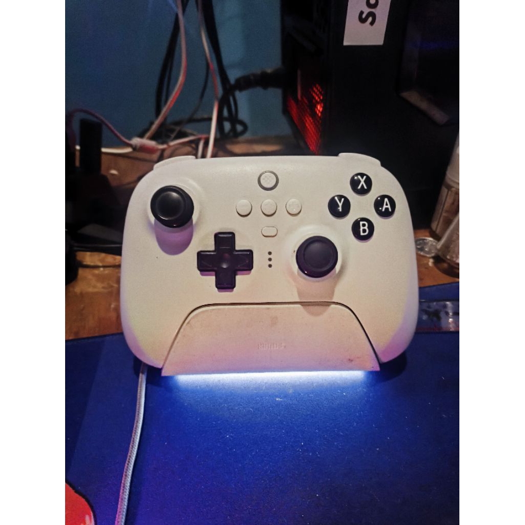 8 bitdo ultimate controller full set putih docking