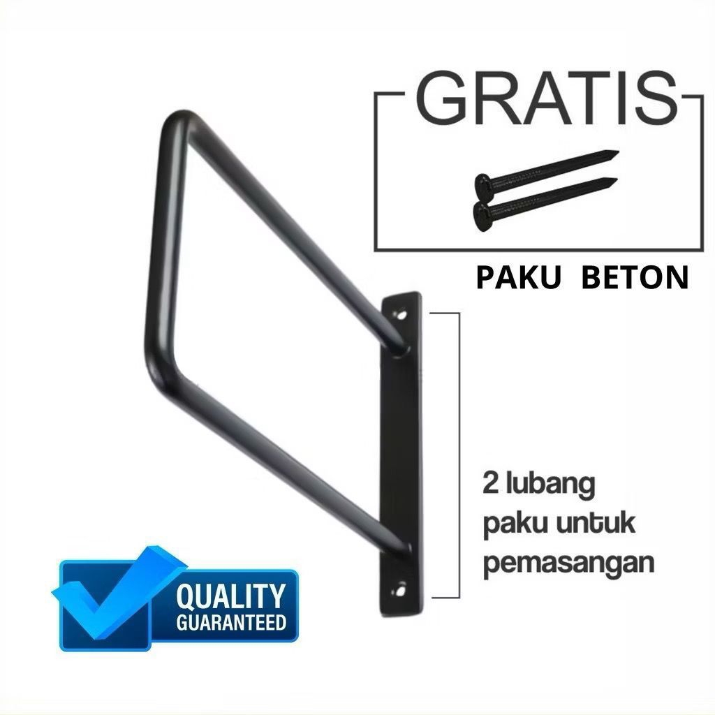 BRACKET RAK / BRACKET AMBALAN RAK KAYU/ BRACKET RAK DINDING