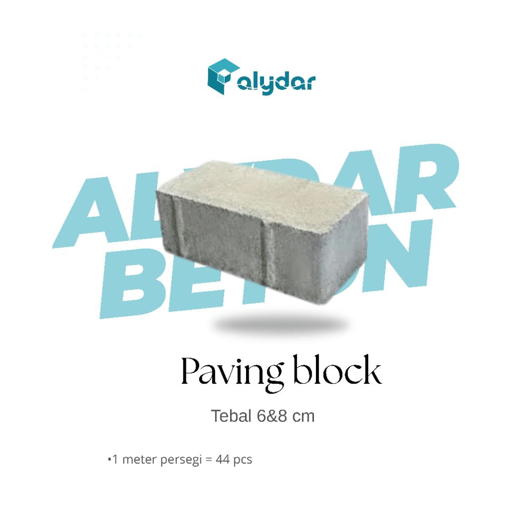 Paving Block Bata Abu Hidrolik Kuat Tebal 6cm/8cm – Paving Halaman Rumah & Carport
