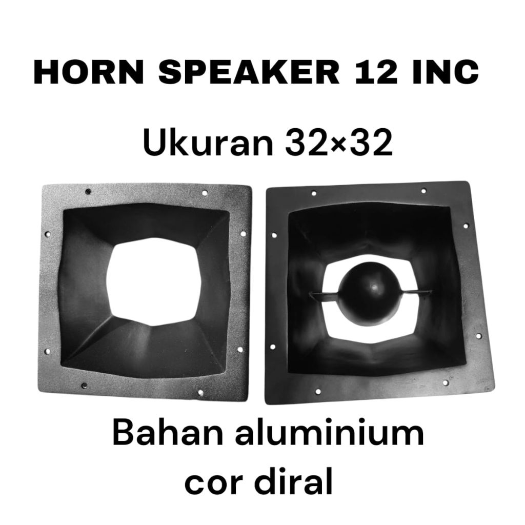 HORN MIDEL SPEAKER 12 INC BAHAN ALUMINIUM COR DIRAL