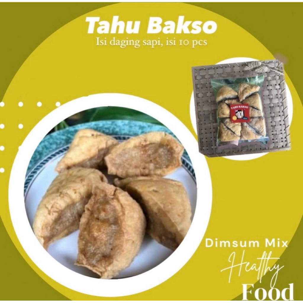 Tahu bakso daging sapi isi 10 / tahu bakso frozen food