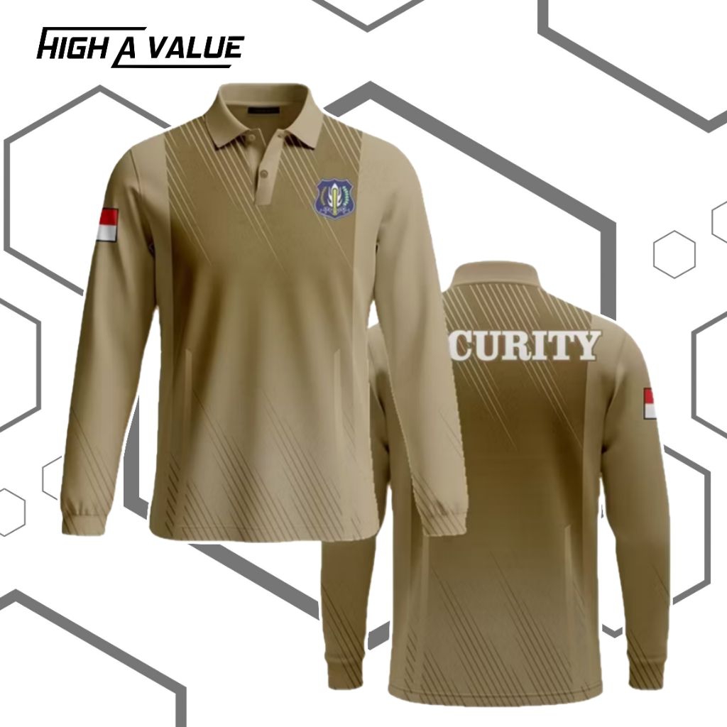 JERSEY SATPAM TERBARU /JERSEY KAOS SECURITY HITAM /SERAGAM SATPAM HITAM