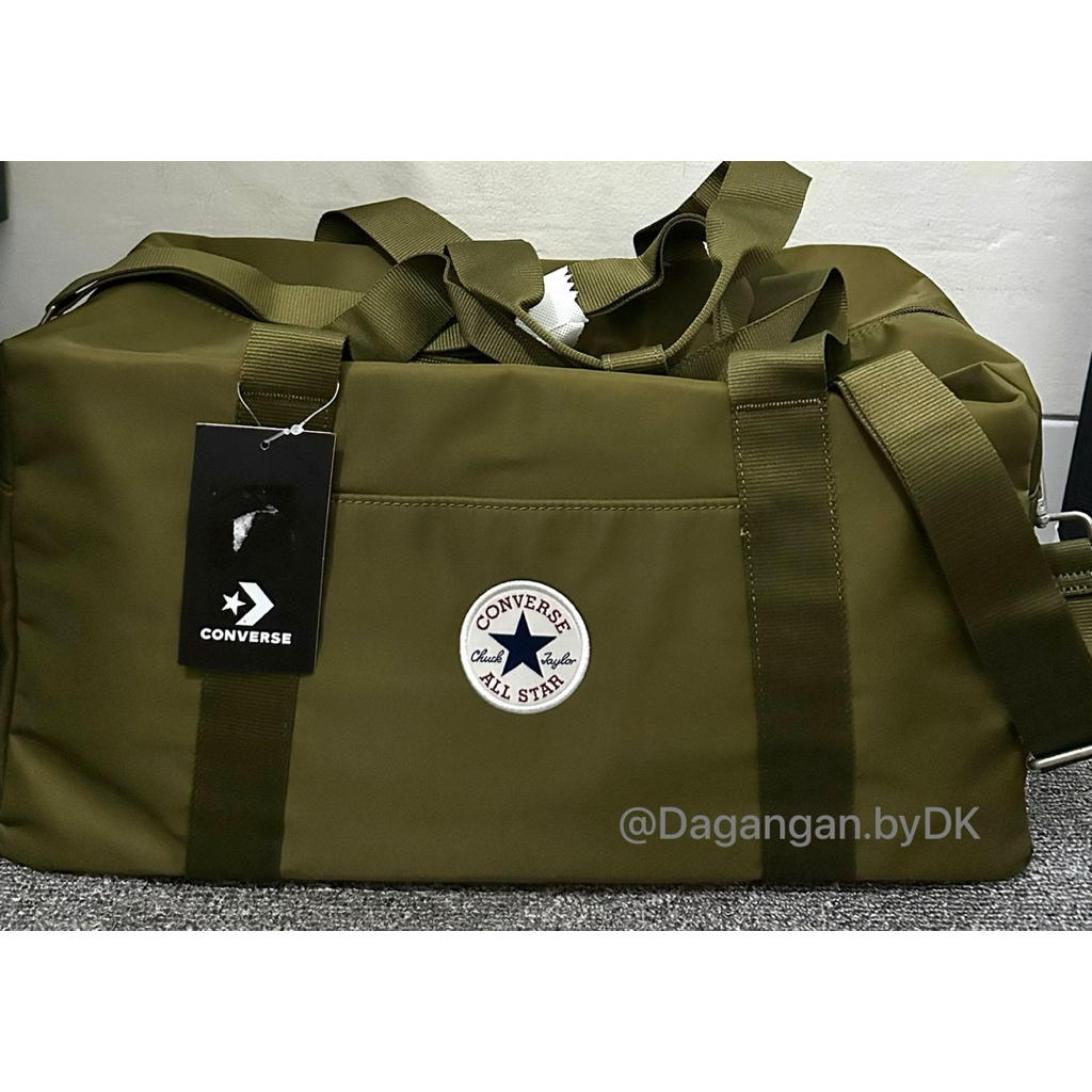 Tas Duffle Bag Converse Original 100% Green Army