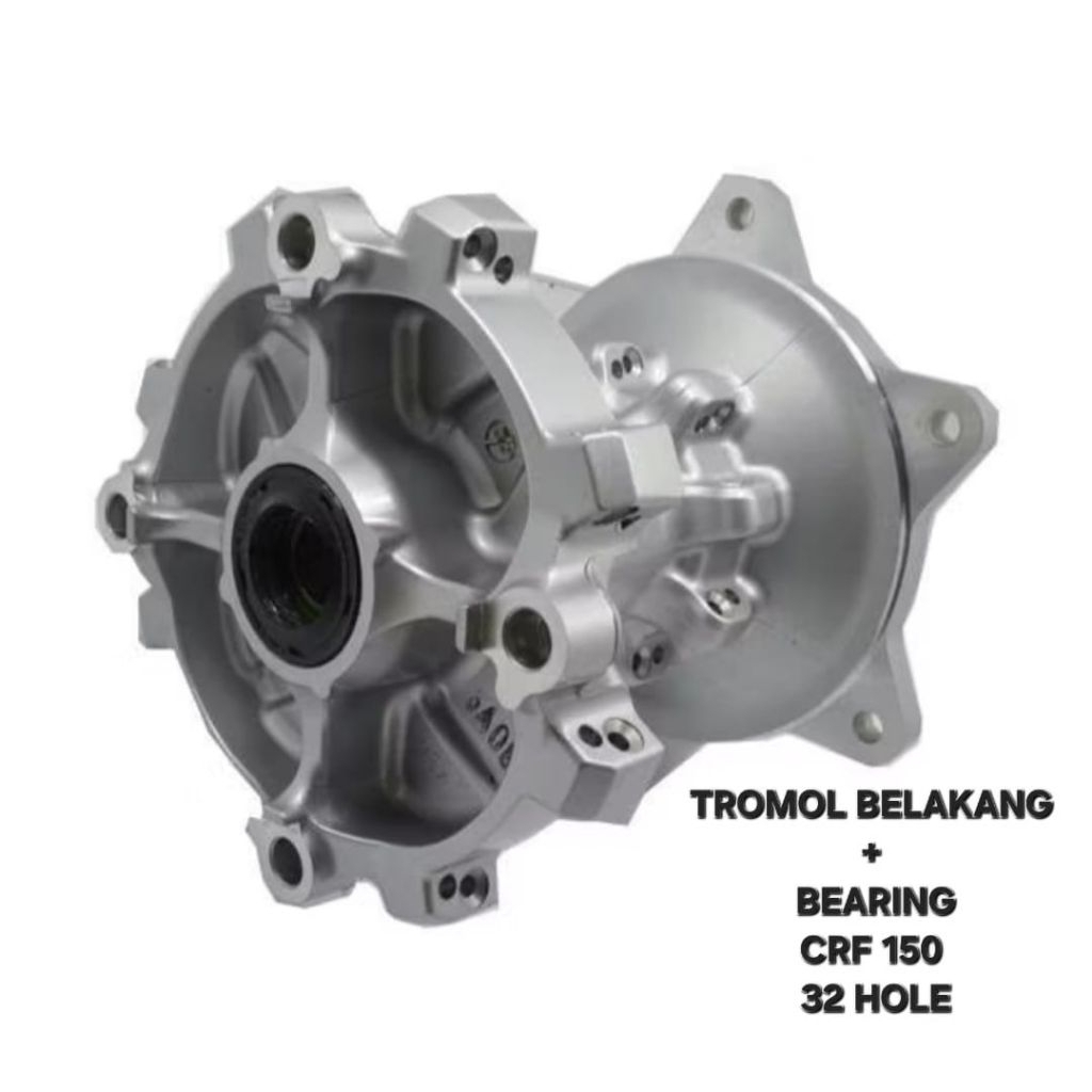 TROMOL BELAKANG BELAKANG PLUS BEARING CRF 150 32 HOLE