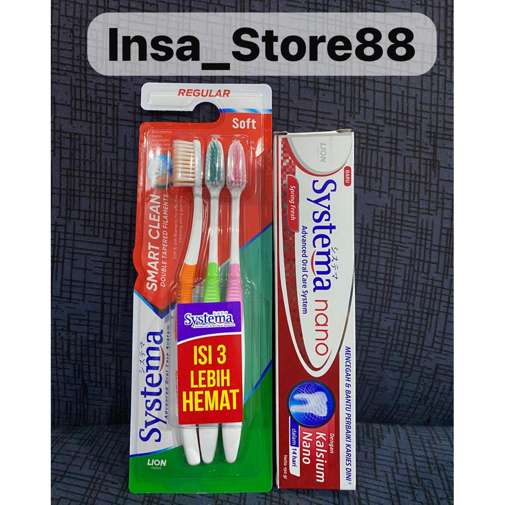 Paket Hemat Sikat Gigi Dan Odol Systema