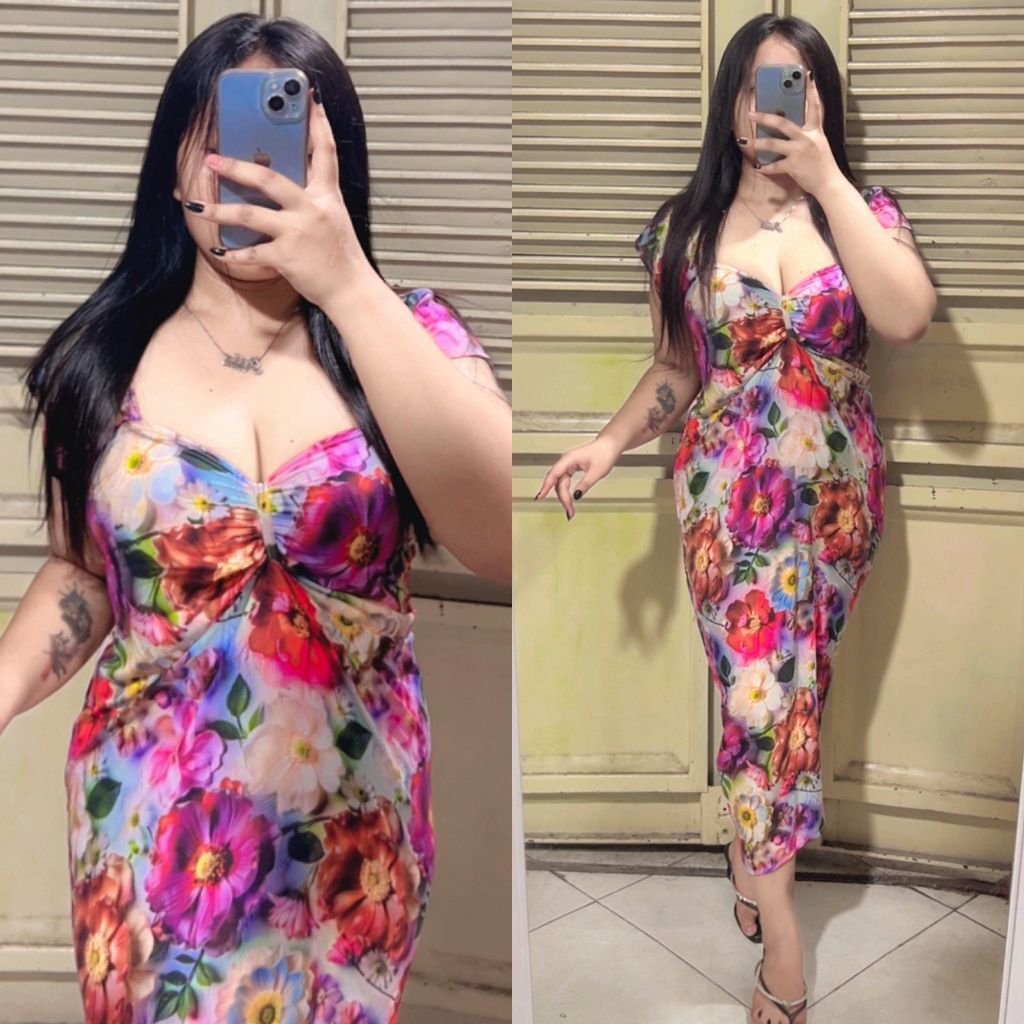 Daster bali lengan pita panjang