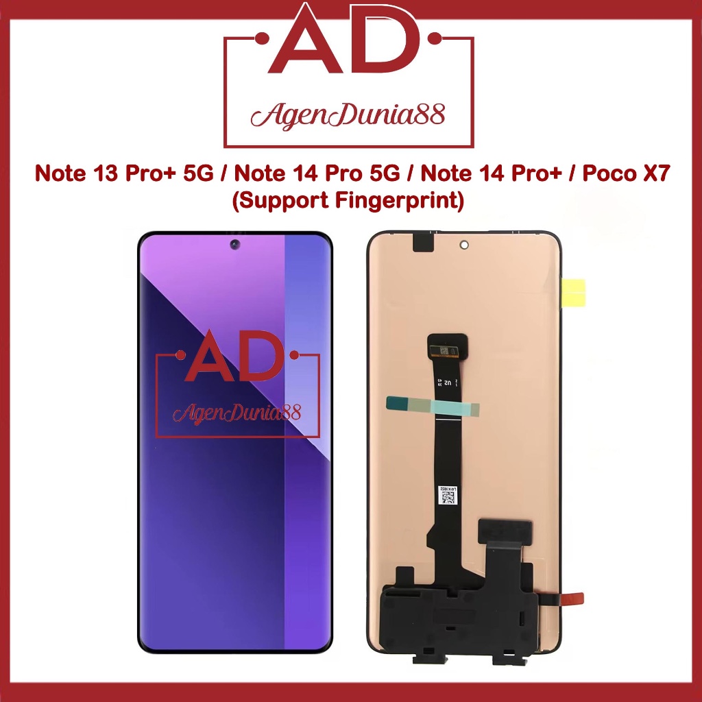Agendunia88 Lcd Oled For Xiaomi Redmi Note 13 Pro Plus 5G OLED - SUPPORT FINGERPRINT