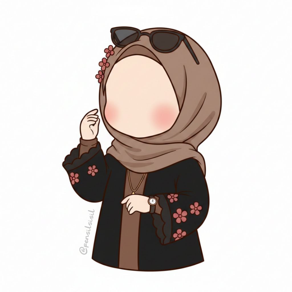 Ilustrasi Chibi 2D Ilustrasi Faceless Ilustrasi Tanpa Muka