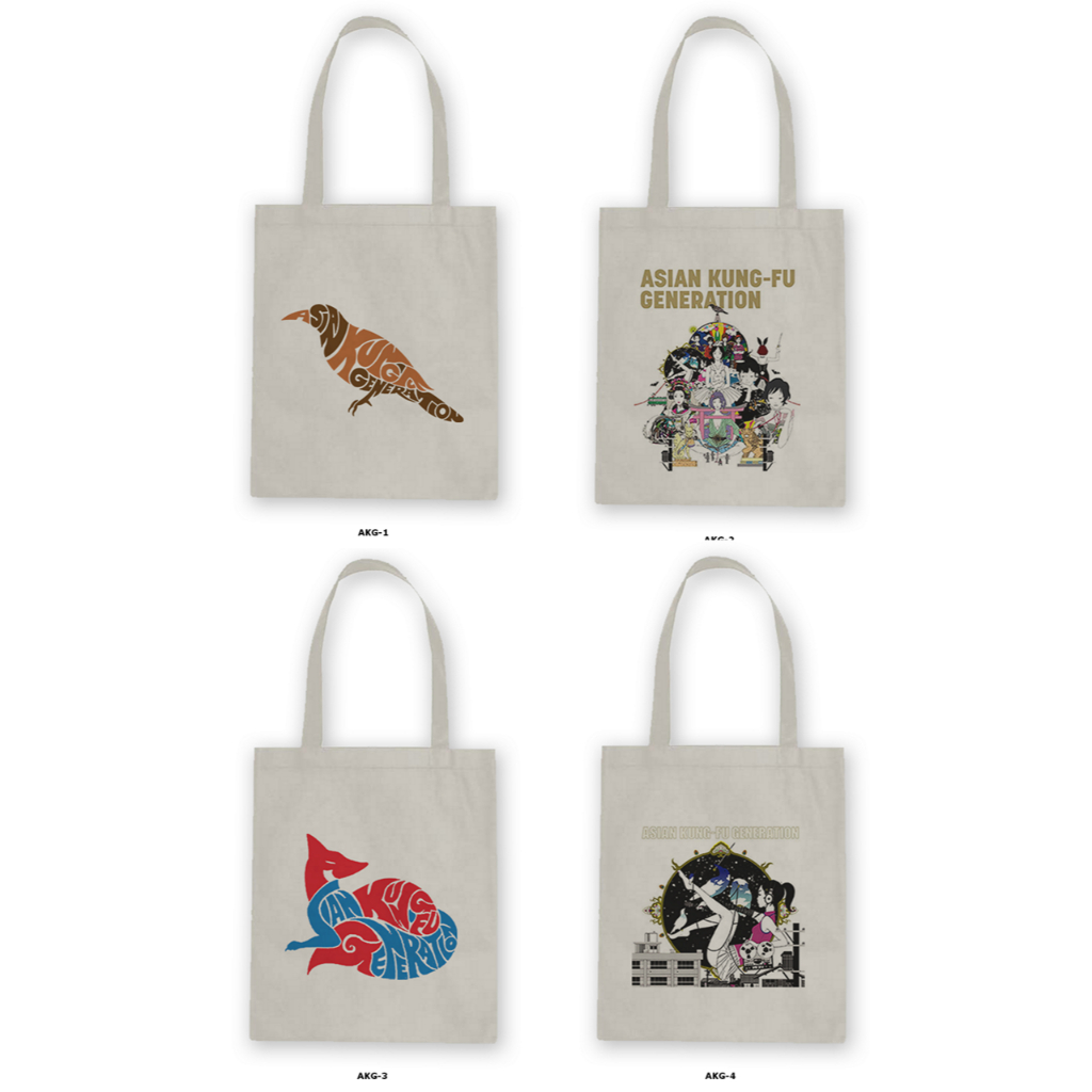 Tote Bag Resleting Kanvas/Blacu  - Asian Kungfu Generation