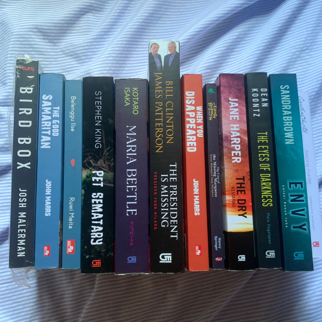 [BUY 3 GET 1] Buku preloved good condi dan NEW SEALED | agatha christie | enola holmes | sandra brow