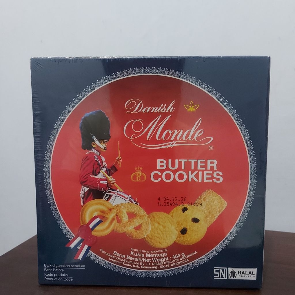 Kukis Mentega Danish Monde Butter Cookies Kemasan Kaleng Kecil 454gr