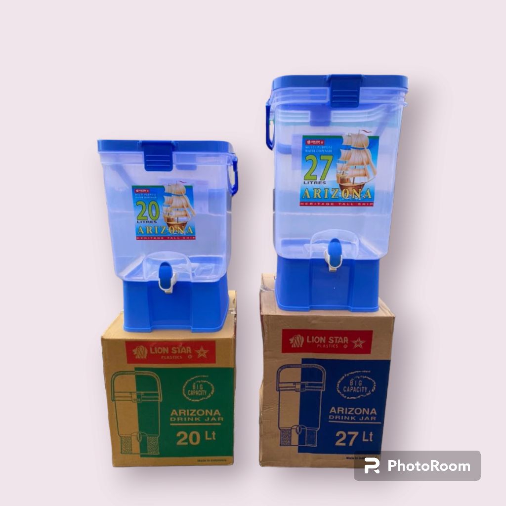 LION STAR - New - Arizona Water Dispenser Tempat Air 20-27 Liter / Toples Air / Dispenser Plastik